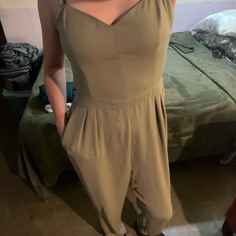 Olive Green Women's Jumpsuit